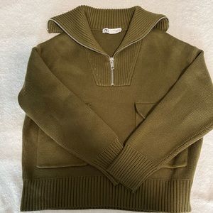 Zara half zip sweater